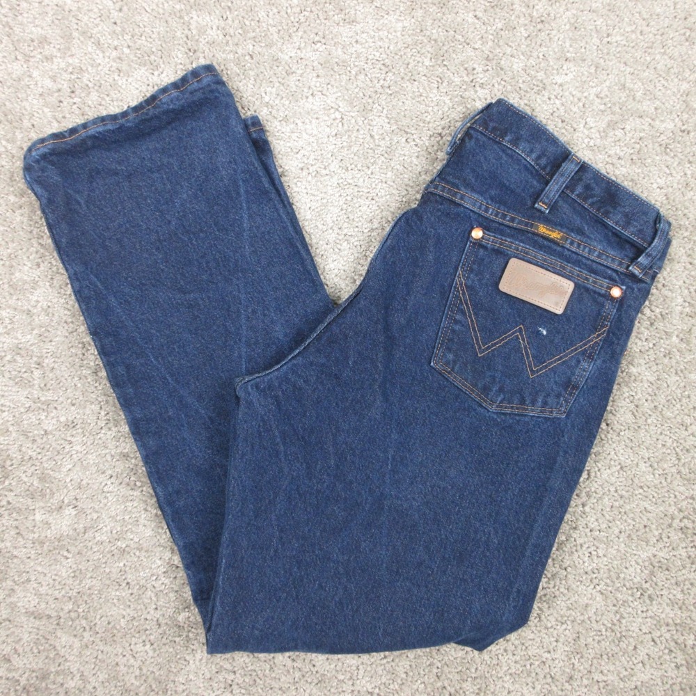 Wrangler Jeans Mens 36x30 Blue 13MWZ Cowboy Cut Original Fit Western Denim Pants
